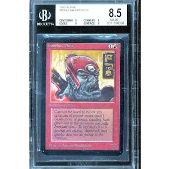 Magic the Gathering Alpha Ironclaw Orcs BGS 8.5 (9, 8, 9, 9)