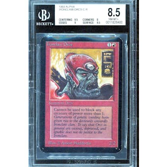 Magic the Gathering Alpha Ironclaw Orcs BGS 8.5 (9.5, 8, 9, 9.5)