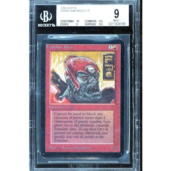 Magic the Gathering Alpha Ironclaw Orcs BGS 9 (10, 8.5, 9, 9.5)