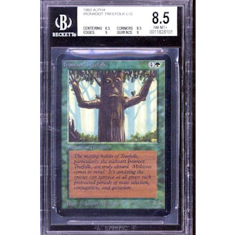 Magic the Gathering Alpha Ironroot Treefolk BGS 8.5 (8.5, 8.5, 9, 9) Q++ Only .5 away from BGS 9 MINT