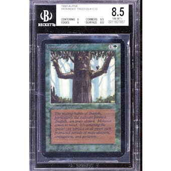 Magic the Gathering Alpha Ironroot Treefolk BGS 8.5 (9, 8.5, 9, 8.5) Q++ Only .5 away from BGS 9 MINT