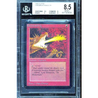 Magic the Gathering Alpha Firebreathing BGS 8.5 (9.5, 8, 9, 9) B+++ Just .5 away from BGS 9 MINT