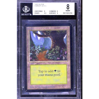 Magic the Gathering Alpha Forest BGS 8 (8, 8, 8.5, 9)
