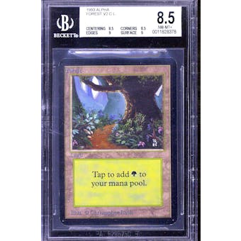 Magic the Gathering Alpha Forest BGS 8.5 (8.5, 8.5, 9, 9)