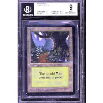 Magic the Gathering Alpha Forest BGS 9 (9, 8.5, 9, 9.5)