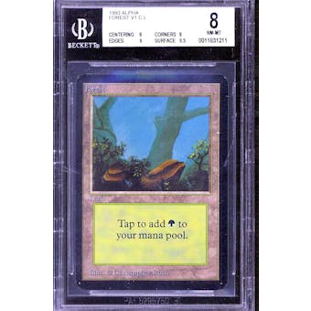 Magic the Gathering Alpha Forest BGS 8 (8, 8, 9, 9.5)