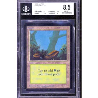 Magic the Gathering Alpha Forest BGS 8.5 (8, 8.5, 8.5, 9)