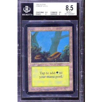 Magic the Gathering Alpha Forest BGS 8.5 (8.5, 8.5, 9, 9)