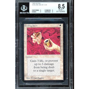 Magic the Gathering Alpha Healing Salve BGS 8.5 (9, 8, 9, 9) B+++ Only .5 away from BGS 9 MINT