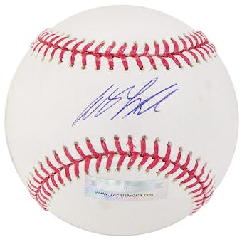 Andy LaRoche Autographed Baseball (Slightly Stained) (DACW COA)
