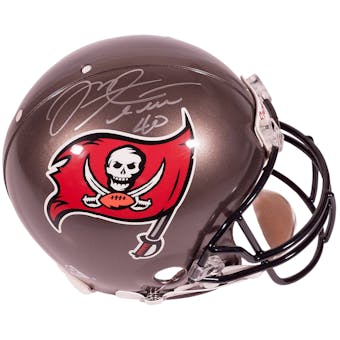 Mike Alstott Autographed Tampa Bay Buccaneers Authentic Proline Helmet Mounted Memories