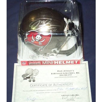 Mike Alstott Football Autographed Bucs Mini-Helmet (Hollywood Coll)