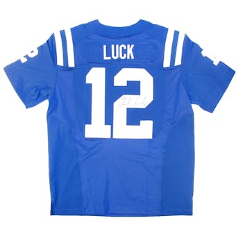 Andrew Luck Autographed Indianapolis Colts Blue Jersey (JSA)