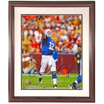 Andrew Luck Autographed Indianapolis Colts Framed 16x20 Photo (Panini)