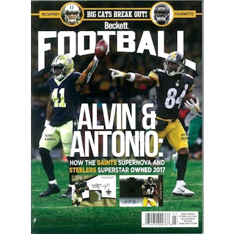 2018 Beckett Football Monthly Price Guide (#326 March) (Alvin & Antonio)