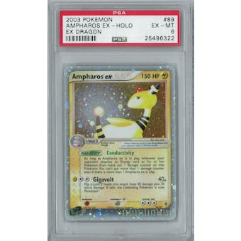 Pokemon EX Dragon Ampharos EX 89/97 PSA 6