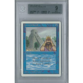 Magic the Gathering Unlimited Ancestral Recall BGS 9 (9.5, 8.5, 9, 9)