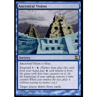 Magic the Gathering Time Spiral Single Ancestral Vision FOIL - MODERATE PLAY (MP) Sick Deal Pricing