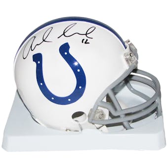Andrew Luck Autographed Indianapolis Colts Mini Helmet (Panini Authentics)