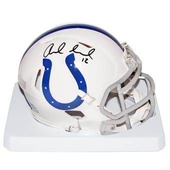 Andrew Luck Autographed Indianapolis Colts Speed Mini Helmet (Panini Authentics)