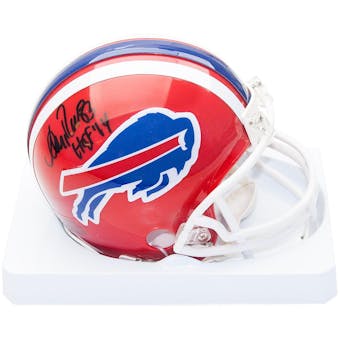 Andre Reed Autographed Buffalo Bills Mini Football Helmet with HOF inscription
