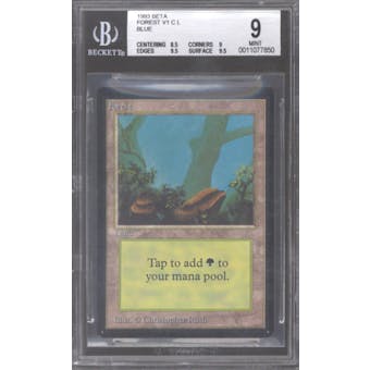 Magic the Gathering Beta Forest BGS 9 (8.5, 9, 9.5, 9.5)