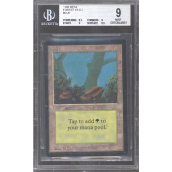 Magic the Gathering Beta Forest BGS 9 (8.5, 9, 9, 9.5)