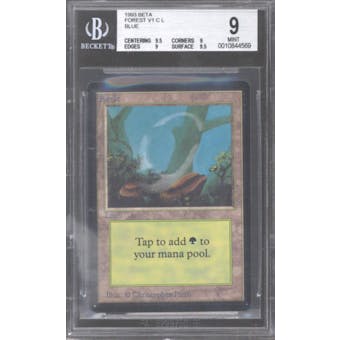 Magic the Gathering Beta Forest BGS 9 (9.5, 9, 9, 9.5)