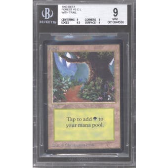 Magic the Gathering Beta Forest BGS 9 (9, 9, 9.5, 9)