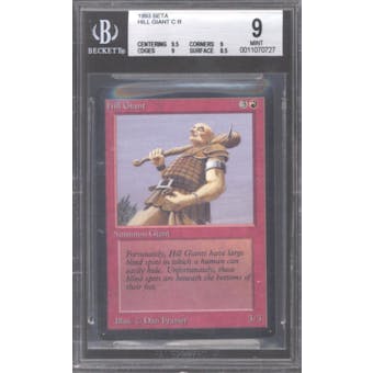 Magic the Gathering Beta Hill Giant BGS 9 (9.5, 9, 9, 8.5)