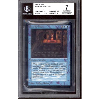 Magic the Gathering Alpha Steal Artifact BGS 7 (6, 8.5, 8.5, 9)