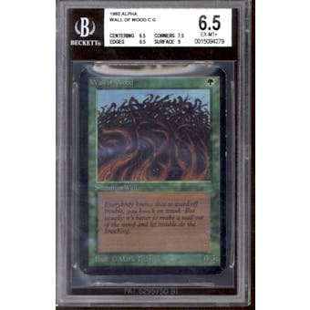Magic the Gathering Alpha Wall of Wood BGS 6.5 (6.5, 7.5, 6.5, 9)