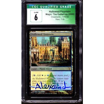 Magic the Gathering Dissension Hallowed Fountain CGC 6 Artist Signed FOIL