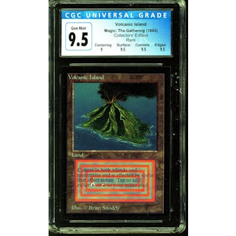 Magic the Gathering Collector's Edition CE/IE Volcanic Island CGC 9.5 GEM MINT