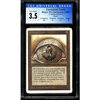 Magic the Gathering Unlimited Cyclopean Tomb CGC 3.5