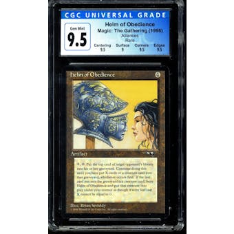 Magic the Gathering Alliances Helm of Obedience CGC 9.5 GEM MINT (9 Surface)