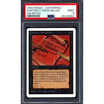 Magic the Gathering Unlimited Contract from Below PSA 9