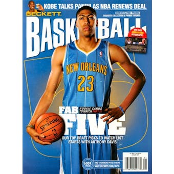 2013 Beckett Basketball Monthly Price Guide (#244 January) (Anthony Davis)