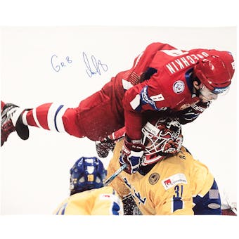 Alexander Ovechkin Autographed Team Russia Sochi Olympic 16x20 Photo (Ovechkin Hologram)