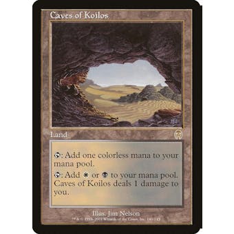 Magic the Gathering Apocalypse FOIL Caves of Koilos MODERATELY PLAYED (MP)