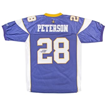 Adrian Peterson Autographed Minnesota Vikings Purple Jersey (GAI COA)