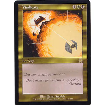 Magic the Gathering Apocalypse Single Vindicate - SLIGHT PLAY (SP)