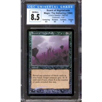 Magic the Gathering Urza's Destiny FOIL Scent of Nightshade 69/143 CGC 8.5 NEAR MINT (NM)