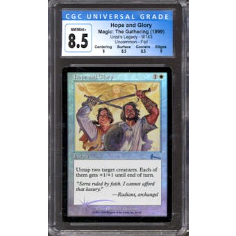 Magic the Gathering Urza's Legacy FOIL Hope and Glory 9/143 CGC 8.5 NEAR MINT (NM)