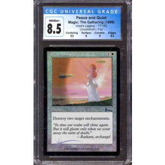Magic the Gathering Urza's Legacy FOIL Peace and Quiet 17/143 CGC 8.5 NEAR MINT (NM)