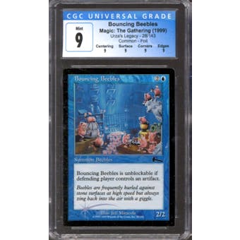 Magic the Gathering Urza's Legacy FOIL Bouncing Beebles 28/143 CGC 9 NEAR MINT (NM)