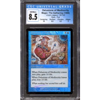 Magic the Gathering Urza's Legacy FOIL Delusions of Mediocrity 30/143 CGC 8.5 NEAR MINT (NM)