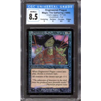 Magic the Gathering Urza's Legacy FOIL Engineered Plague 51/143 CGC 8.5 NEAR MINT (NM)