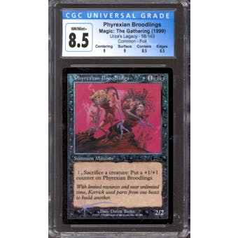 Magic the Gathering Urza's Legacy FOIL Phyrexian Broodlings 58/143 CGC 8.5 NEAR MINT (NM)