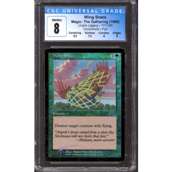 Magic the Gathering Urza's Legacy FOIL Wing Snare 117/143 CGC 8 NEAR MINT (NM)